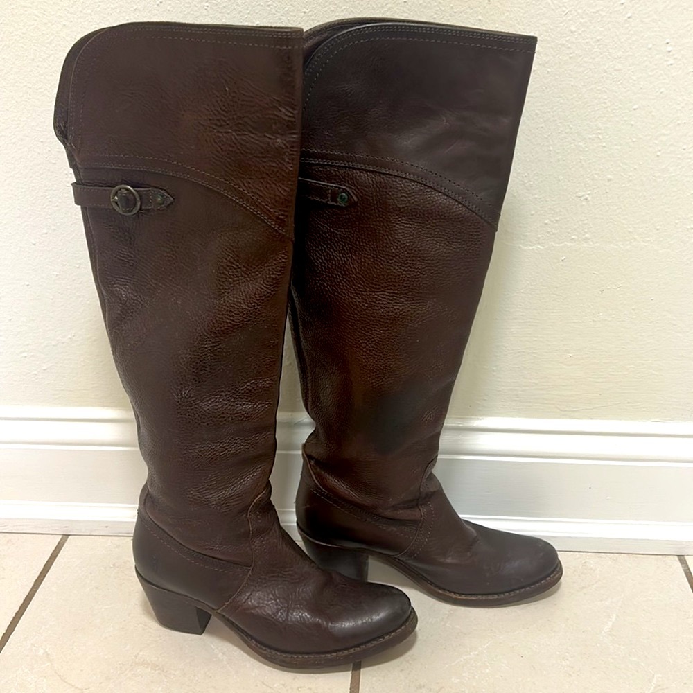 Frye Jane tall cuff boots. Size 6.5.